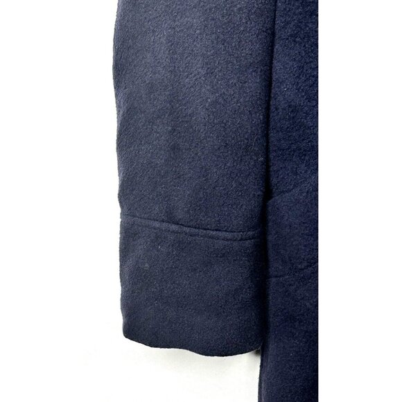 Vtg Hilary Radley New York Womens Wool Coat Button Up Notched Collar Blue Sz 10 - Picture 7 of 14
